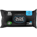 DUDE Wipes Unscented Flushable Wipes - Extra-Large Adult Wet Wipes for Sensitive Skin - 1 Pack (48 Count), Travel Pack - Infused with Vitamin E and Aloe - Septic and Sewer Safe