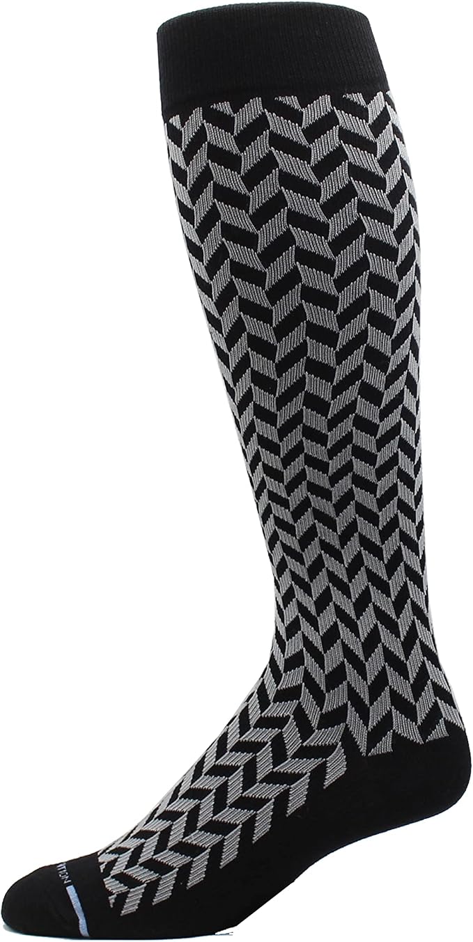 Dr. Motion 4 Pairs Men's Athletic Traveler Graduated Compression Knee High Socks