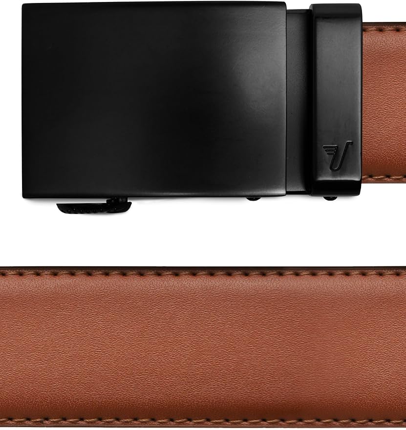 Mission Belt Men's Leather Ratchet Belt, 40mm Metal Collection