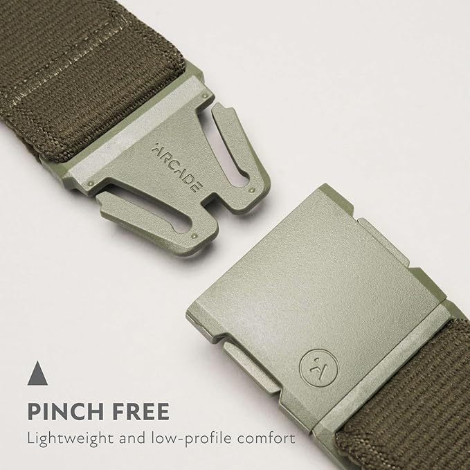Arcade Belts A2 Unisex Adventure Belt: Heavy Duty Stretch, Metal Free Buckle