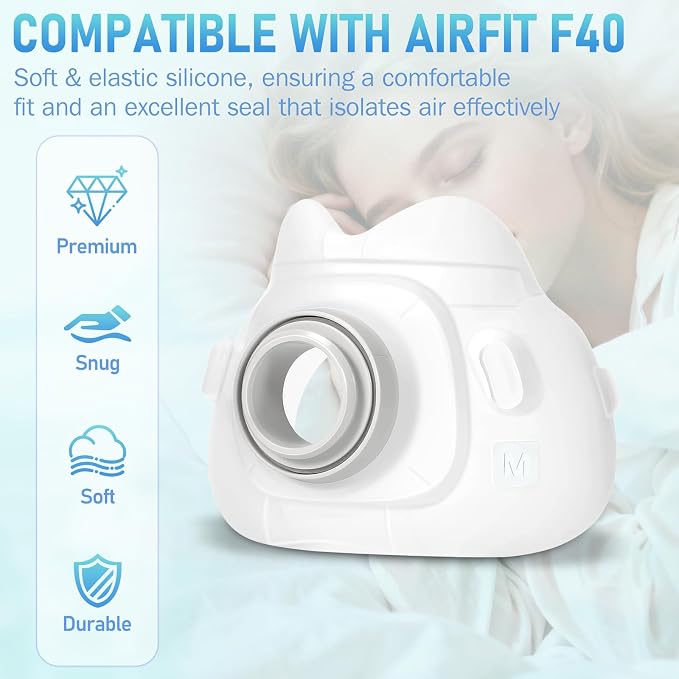 YONCOZY F40 Frame Replacement for AirFit F40 - Includes Large Cushion, Frame, Snugly Fit & Reliable Seal (Large)