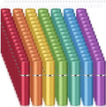 Motiskyy 105 Pcs 5 ml Perfume Travel Refillable Atomizers Bulk Mini Cologne Atomizer Sprayer with Perfume Refill Pump Dispenser Pump Transfer Tool(Rainbow Color)