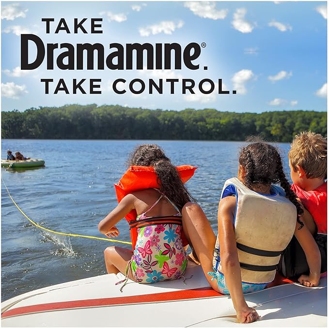 Dramamine Motion Sickness Family Pack | kid's Chewable Tablets & Original Formula