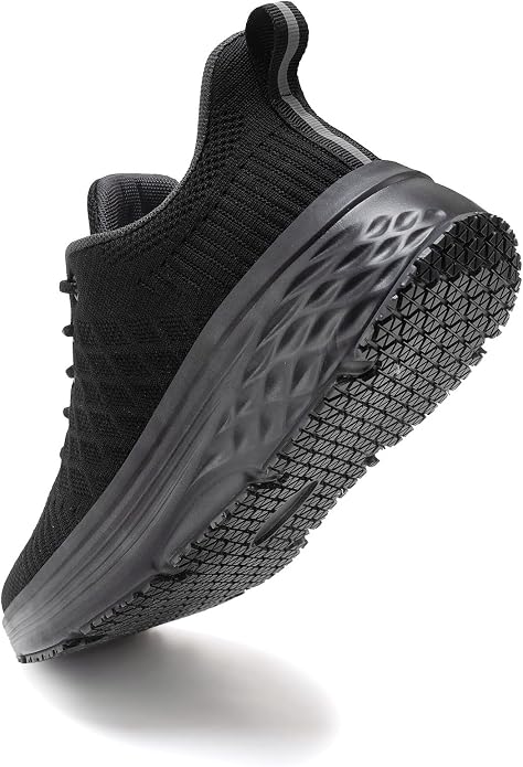 AVW Womens Non Slip Work Shoes Water Resistant Walking Sneakers Food Service Chef Kitchen Shoes