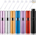 Honeydak 7 Pcs 30ml Travel Perfume Atomizer Bottles, Refillable Cologne Travel Spray Bottles, Portable Empty Perfume Sprayers with Pump Transfer Tools for Purse, Daily Use