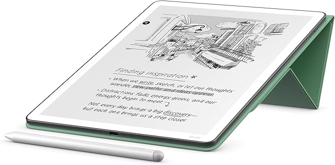 Amazon Kindle Scribe Folio Cover with Magnetic Attach, Designed with Sustainability in Mind, Functional & Protective Case - Plant-Based Leather