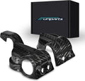 Funparts Carbon Fiber Fork Shoe Guards Shock Bottom Protector Cover for SX SXF XC XCF XCW EXC EXCF TPI SIX DAYS 150 250 300 350 450 2016-2022 Dirt Bike