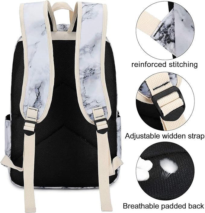LEDAOU Backpack for Girls School Bag Kids Bookbag Teen Backpack Set Daypack with Lunch Bag and Pencil Case | Kids, Bookbag, Daypack, with Lunch Bag, and Pencil Case