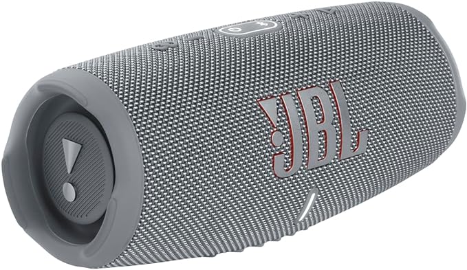 JBL CHARGE 5 - Portable Waterproof (IP67) Bluetooth Speaker with Powerbank USB Charge out, 20 hours playtime, JBL Partyboost (Grey)
