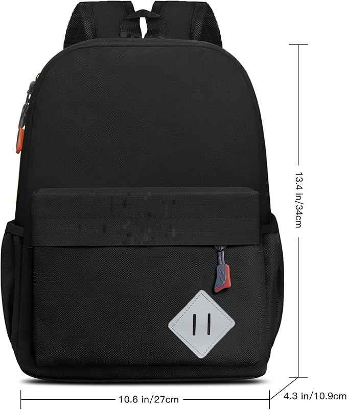 AZKAQA Little Kids Backpack for Girls Boys - Toddler Preschool Backpack School Bag Cute Kindergarten Backpack for Aged 3-6, Black