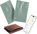 2026 [Apple MFi Certified] (iOS Only) Wallet Tracker Card, Rechargeable Thin Finder, Works with Apple Find My (iOS Only), Item Locator for Luggage Tags, Passports, Phone (Green, 1 Pack)