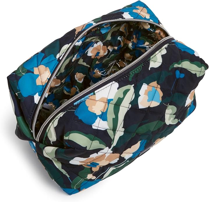 Vera Bradley Women's Performance Twill Large Cosmetic Makeup Organizer Bag