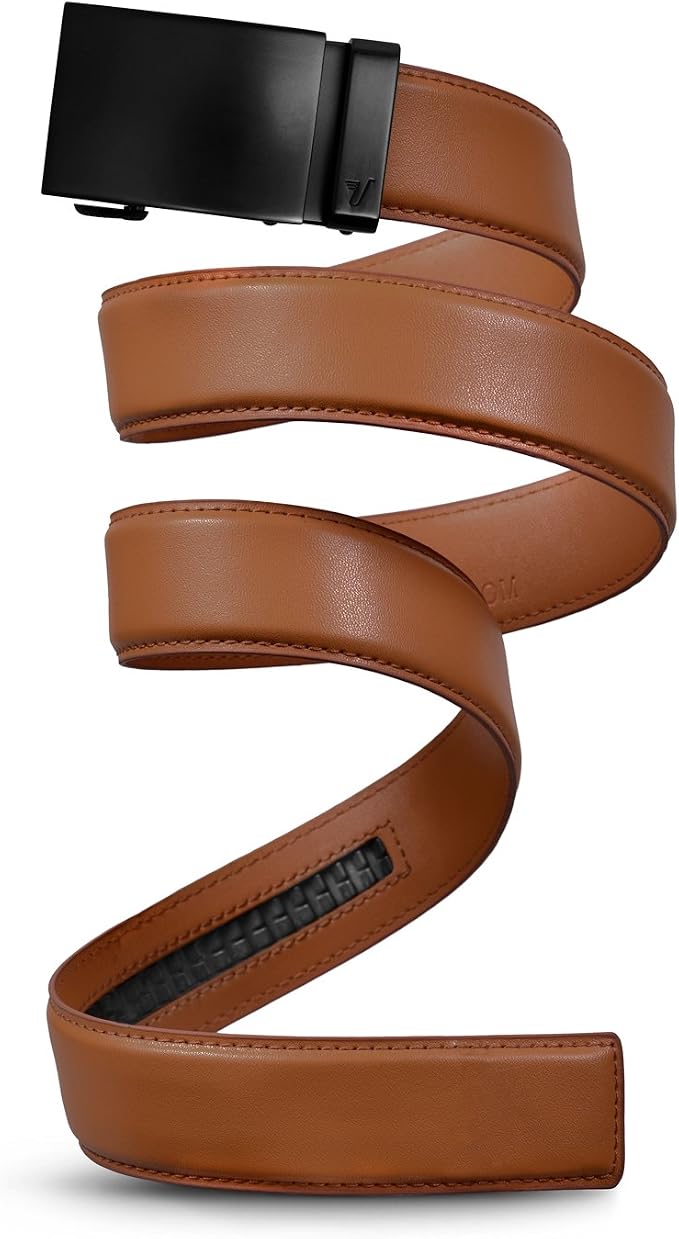 Mission Belt Men's Leather Ratchet Belt, 40mm Metal Collection