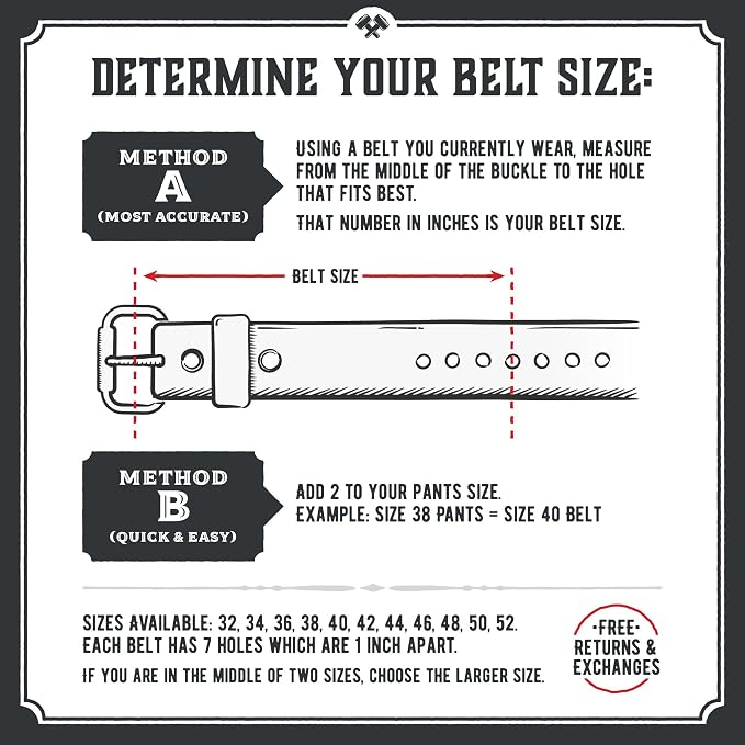 Main Street Forge American Made Leather Belts for Men | Men's Leather Belt | Made in the USA Mens Belt