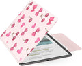 MoKo Magnetic Case for All-New 11" Kindle Scribe 2025(3rd Generation) & Kindle Scribe Colorsoft 2025(1st Generation) - Slim Folio Premium PU Leather Cover with Pen Clasp & Auto Sleep Wake, Cherry Bow