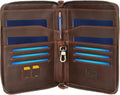 STAR VISTA Lorenzo Full Grain Leather Family Passport Wallet for 4, Large Travel Document Organizer for Exquisite Voyagers, Multi-Currency Compartments, RFID Blocking, AirTag Track, Espresso Brown