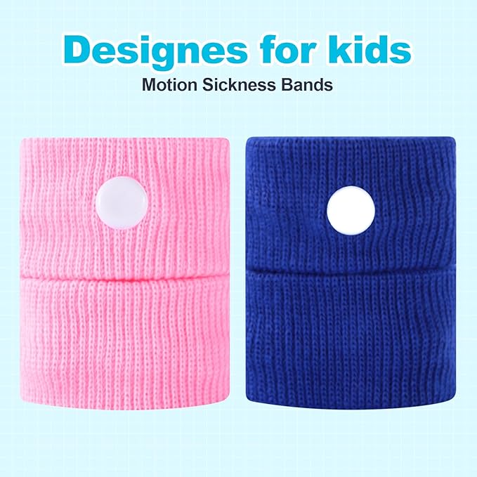 Motion Sickness Bands for Kids, Travel Sickness Relief Wristbands, Anti-Nausea Wristbands for Morning Sickness…