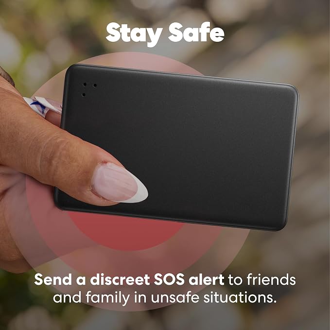 Tile by Life360 Slim - Wallet Finder, Bluetooth Tracker and Item Locator for Luggage Tags, Passports and More. Both iOS and Android Compatible. Phone Finder. 1-Pack (Black)