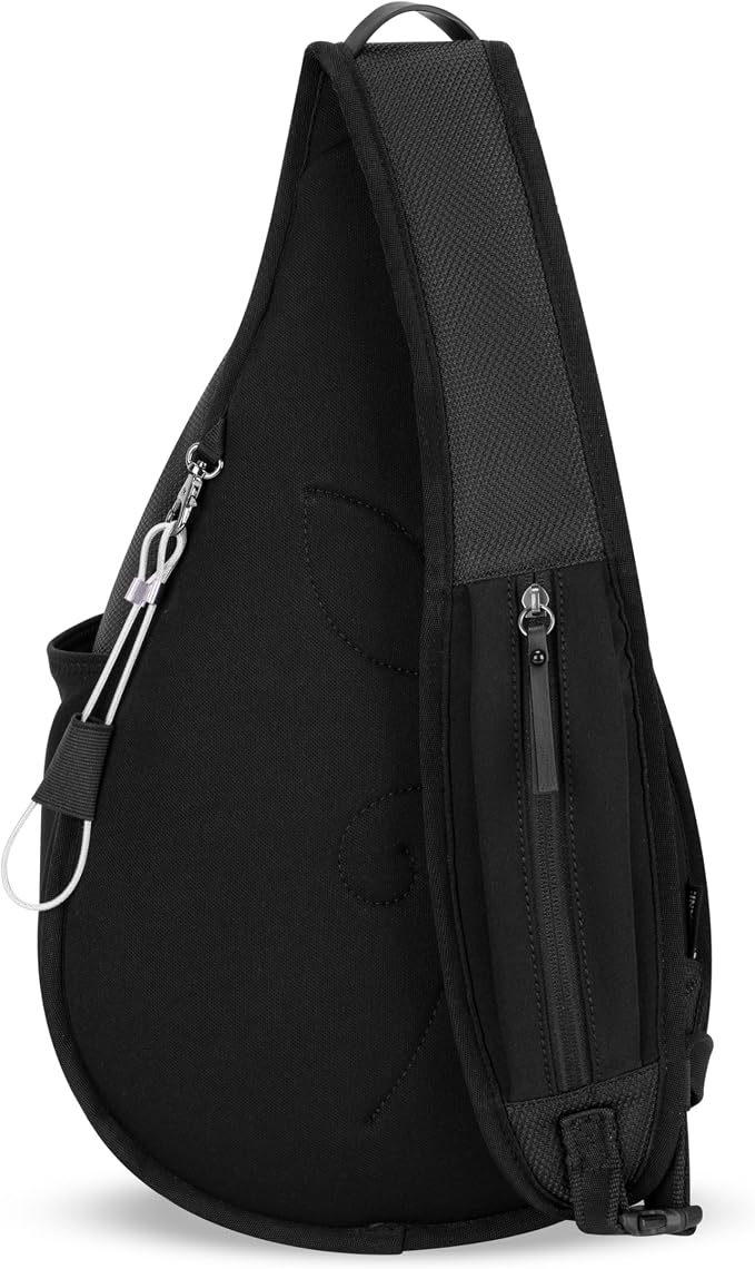 Sherpani Esprit, Anti Theft Sling Bag, Right-Handed Sling Purse, 10L Travel Bag, Crossbody Backpack, Travel Gift, Fits 10 Inch Tablet (Carbon)