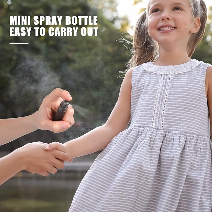 Remerry 200 Pcs 10 ml Mini Spray Bottles Perfume Spray Bottles Plastic Travel Refillable for Women Small Fine Mist Sprayers Portable Frosted Perfume Sprayers Empty Atomizer for Essential Oil