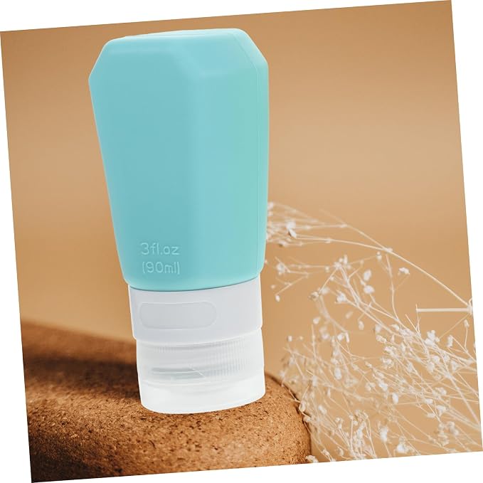 PRETYZOOM 6pcs Travel Toiletry Bottles Set Silicone Containers for Shampoo Lotion and Cream Leakproof Design for Easy Squeeze for Travel and Cosmetics