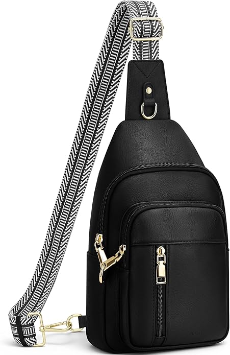 Anti Theft Crossbody Bags for Women RFID Sling Bag, Vegan Leather Cross Body Travel Purse for Women Men