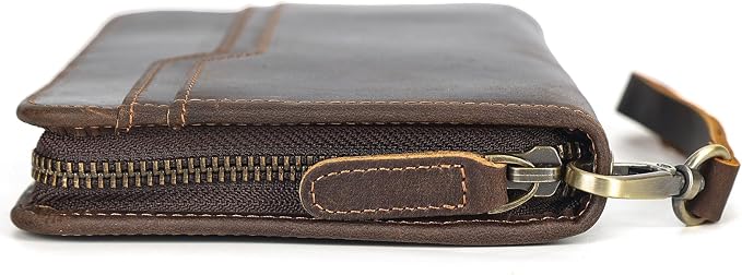 Polare Full Grain Leather Family Travel Passport Wallet and Documents Organizer RFID Blocking Case Holder Fits 6 Passports for Men and Women