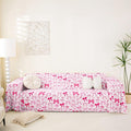 Pink Bow Couch Cover for 2 Cushion Couch,White Buffalo Plaid Couch Covers for Dogs Cat Scratch Proof Cute Dreamy Princess Bowknot Kawaii Geometric Bow Tie Seat Covers Soft Furniture Protector,71"x134"