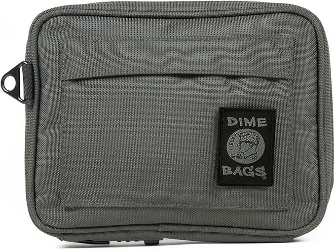 DIME BAGS Lockable Odor Sealing Padded Pouch, 3-Digit Combo Lock & Hidden Storage Pocket, Carbon Lined Scent Protection Boss