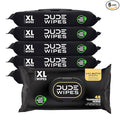 DUDE Wipes Shea BUTTer Flushable Wipes - Extra-Large Adult Wet Wipes - 6 Pack (288 Count) - Infused with Coconut Oil, Vitamin E, and Aloe - Septic and Sewer Safe