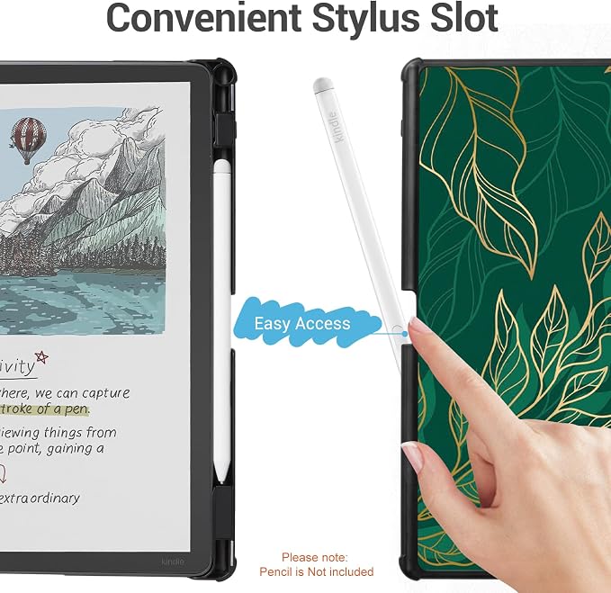 CoBak Case for 11" Kindle Scribe 3rd Generation 2025, Kindle Scribe Colorsoft - All New PU Leather Cover with Auto Sleep Wake, Pen Holder for Scribe 11" 2025 Released
