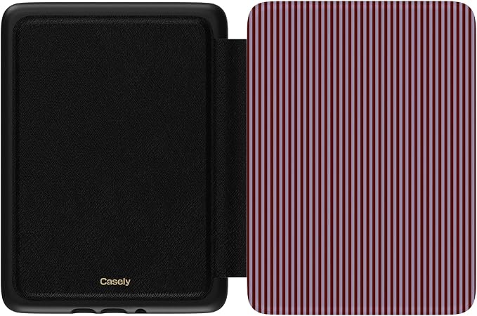 Casely Kindle Case | Stripes and the City | Tiny Pinstripe | Compatible with 7" Kindle Colorsoft and 7" Kindle Paperwhite (12th Gen)