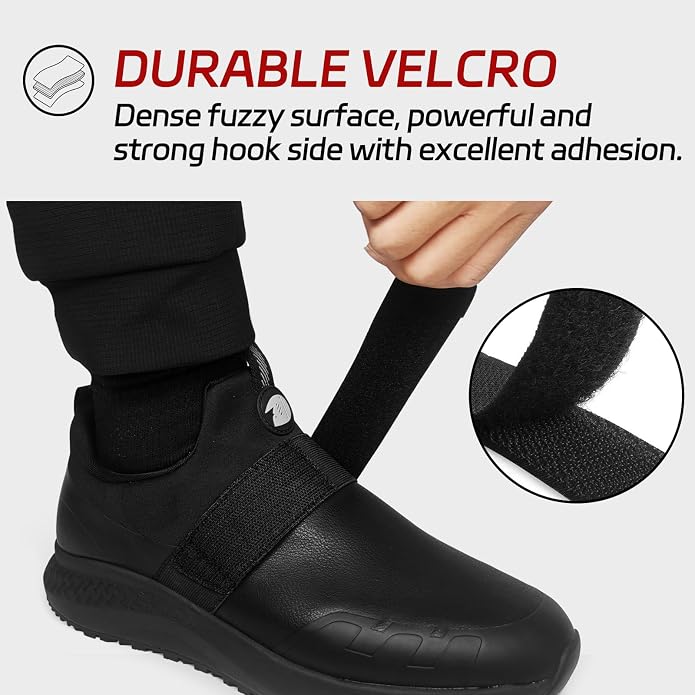 Non Slip Work Shoes for Men Slip On Food Service Kitchen Chef Restaurant Shoe Waterproof Slip Resistant Walking Sneakers Lightweight Comfortable Working Footwear Leather