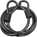 Lumintrail 12mm (1/2 inch) Heavy-Duty Security Cable, Vinyl Coated Braided Steel with Sealed Looped Ends (4', 7', 10', 15' or 30') (30-FT)