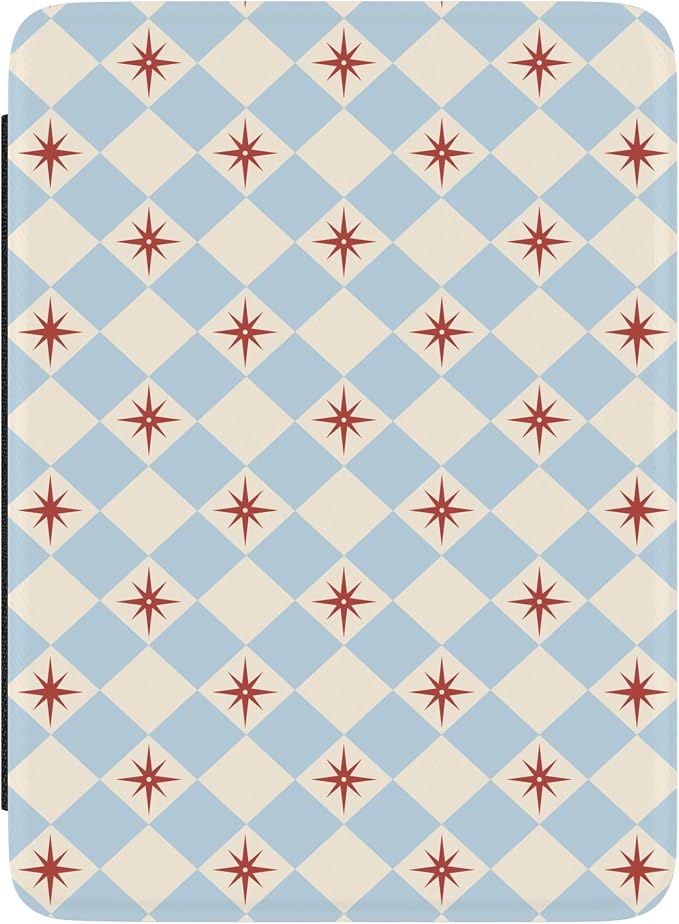 Casely Kindle Case | Chelsea Checker | Starlight Tiles | Compatible with 7” Kindle Paperwhite & 7” Kindle Colorsoft