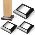 Post Base Cover, Split Type Post Skirt, for Indoor/Outdoor Iron Deck Railing, Stair Post Base Decorative Post Covers Skirt (3, Post-5.5" Base-8.8")
