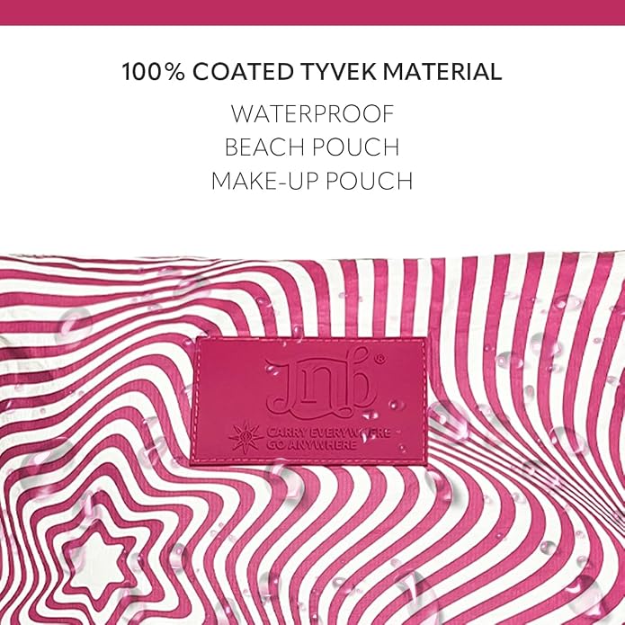 100% Coated Tyvek Material, Beach Pouch, Waterproof Pouch for Beach, Makeup Pouch, Wet Dry Bag,Clutch