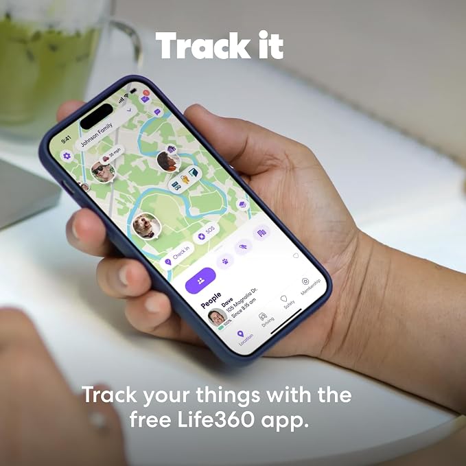 Tile by Life360 Slim - Wallet Finder, Bluetooth Tracker and Item Locator for Luggage Tags, Passports and More. Both iOS and Android Compatible. Phone Finder. 1-Pack (Black)