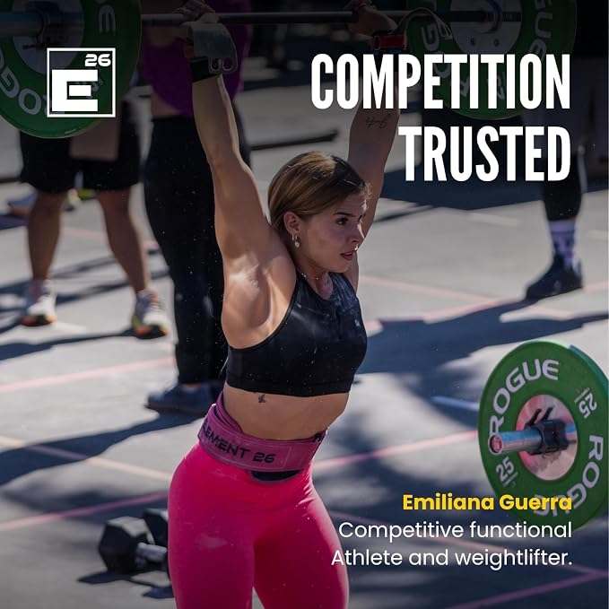Element 26 Self-Locking Weight Lifting Belt - 4-Inch Nylon Support for Men and Women - Squat and Deadlift - Gym Training