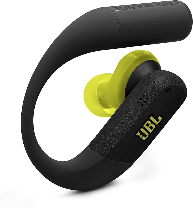 JBL Endurance Peak 4 - True Wireless Noise Cancelling Sport Earbuds, Up to 48Hrs Total Playback, Water & dust Proof (IP68), Secure fit with TwistLock™ Design, & 6 mics for Perfect Calls (Black/Lime)
