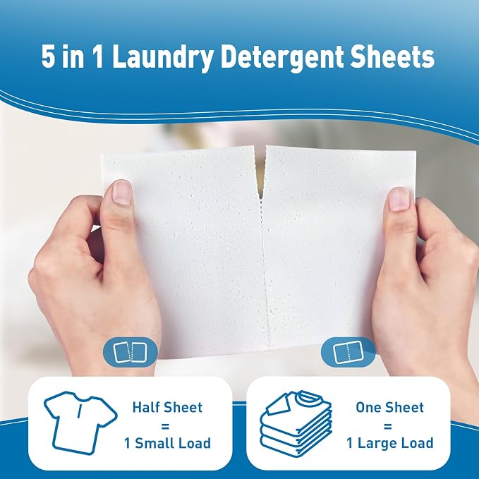 YUCO Laundry Detergent Sheets Pack of 4, Berry + Champagne + Fresh + Lavender, Total 320 Loads, Total 4 Packs