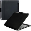 Pen Holder Case for Onyx Boox Go Color 7 (Gen 1/2, 2024/2025) / Boox Go 7 Ultra-Thin Enhanced Auto Sleep/Wake Cover with Transparent TPU Back & Magnetic Closure (Black)