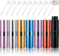 Honeydak 7 Pcs 20ml Travel Perfume Atomizer Bottles, Refillable Cologne Travel Spray Bottles, Portable Empty Perfume Sprayers with Pump Transfer Tools for Purse, Daily Use