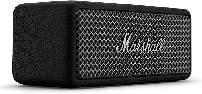 Marshall Emberton II Portable Bluetooth Speaker - Rugged Waterproof/Dust-Proof Design | Loud Stereo Sound, Deep Bass | Compact and Wireless for Travel and Outdoors - Black and Steel