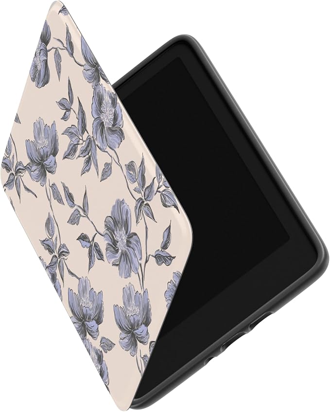 Casely Kindle Case | Ink & Iris | Vintage Floral | Compatible with 7" Kindle Colorsoft and 7" Kindle Paperwhite (12th Gen)