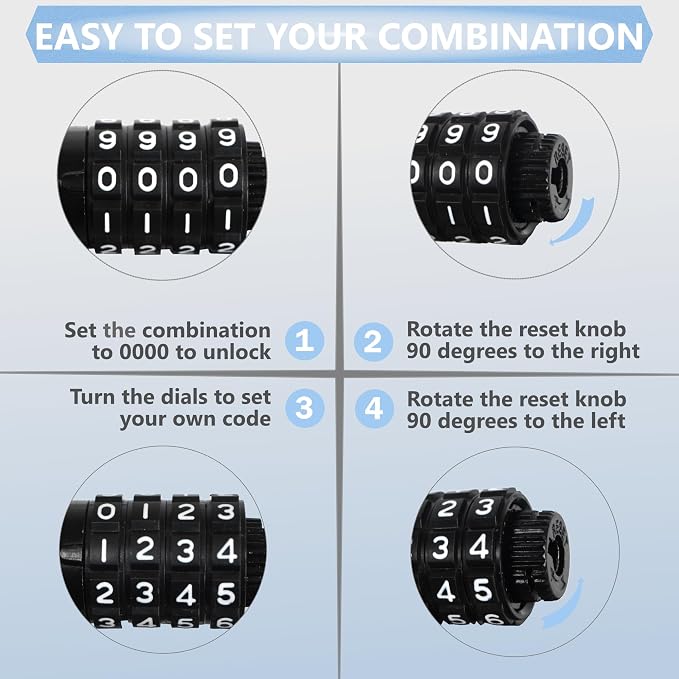 Lumintrail Long Coiled Bike Cable Lock 3/8 Inch 20ft. (4, 6, 10, 15, 20, 25, 30ft), Weatherproof Locks for Kayak, Bike, Scooter, Paddleboard, Resettable Combination Lock Anti Theft Protection