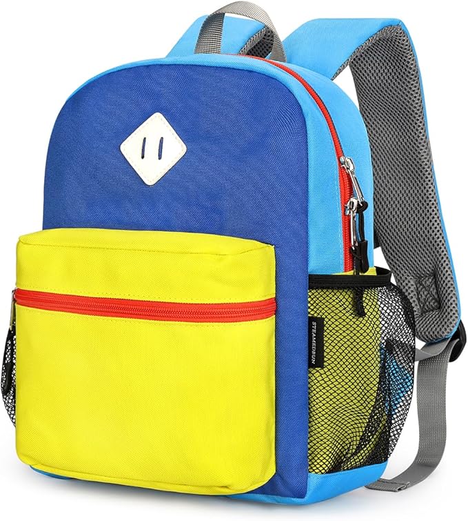 STEAMEDBUN Toddler Backpack for Boys 2-4,Kindergarten Backpack for Boys,Preschool Backpack,Mini