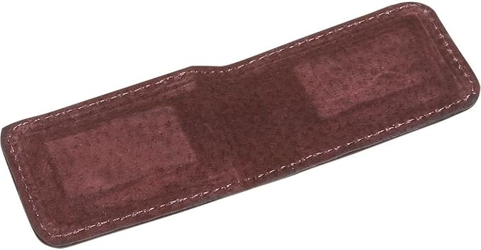 Royce Leather Magnetic Money Clip In Genuine Leather With Suede Lining Money Belt, Burgundy