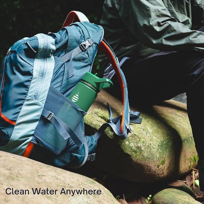 Clearly Filtered New Water Bottle (20oz, Black)