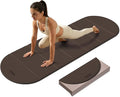 Foldable Yoga Mat 10mm Thick TPE, Double-Sided Textured Non-Slip Dual-Color Mat, 7-Fold Portable for Yoga, Pilates, Floor Workouts, Home Gym & Travel, 75"x26"
